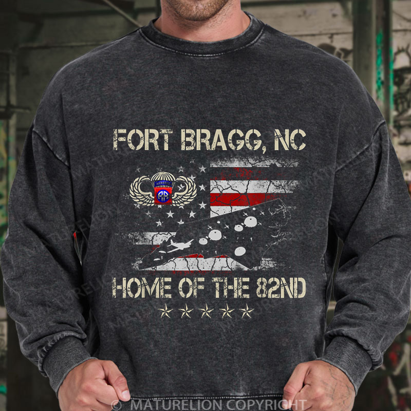 Maturelion Men's Sweatshirt Veterans Day Essential DTG Washed Sweatshirt