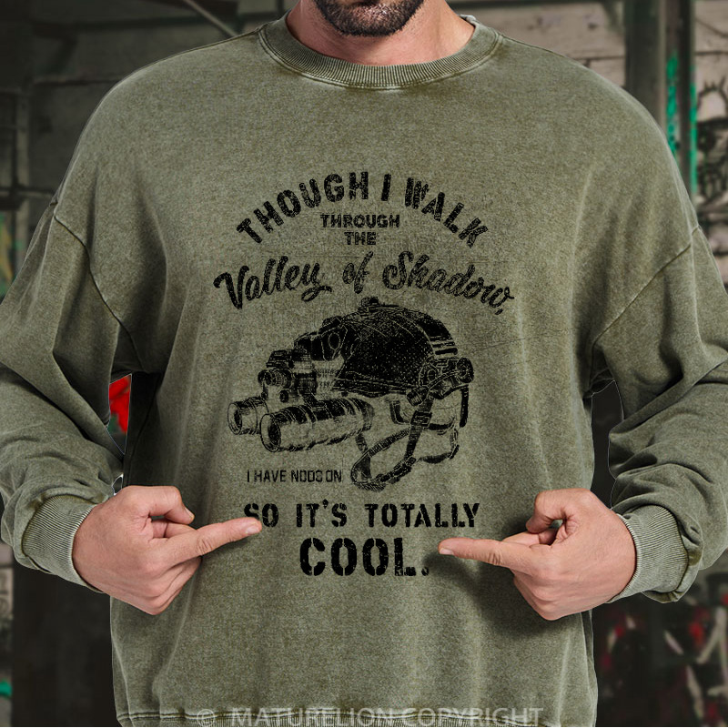 Maturelion Men's Sweatshirt Military Washed Sweatshirts