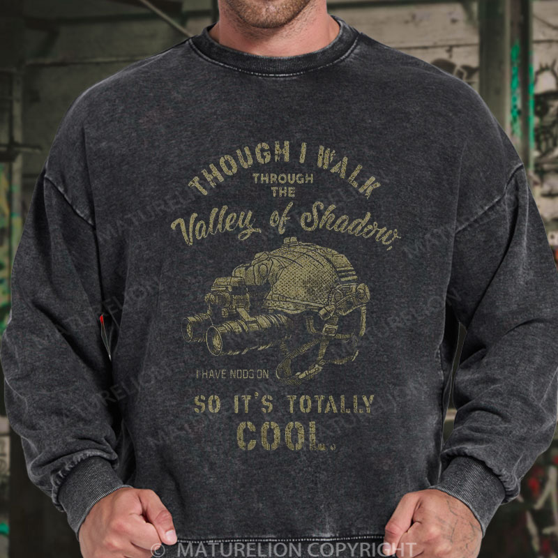 Maturelion Men's Sweatshirt Military Washed Sweatshirts