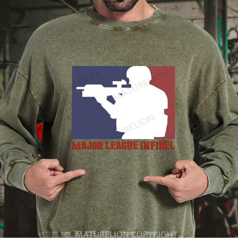   Major League Infidel Washed Sweatshirts