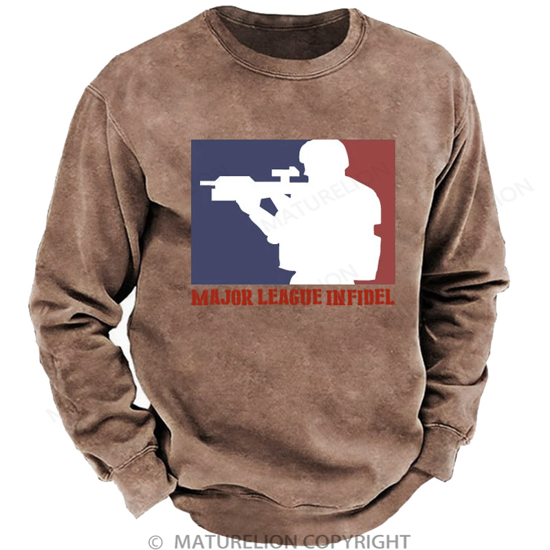   Major League Infidel Washed Sweatshirts