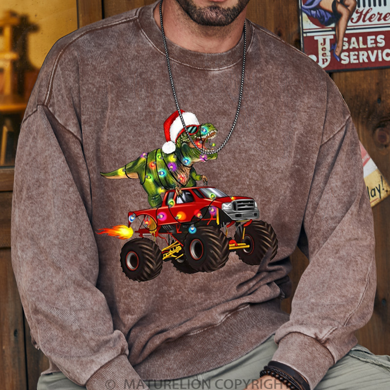 Maturelion Christmas Sweatshirt Toddler DTG Washed Sweatshirt