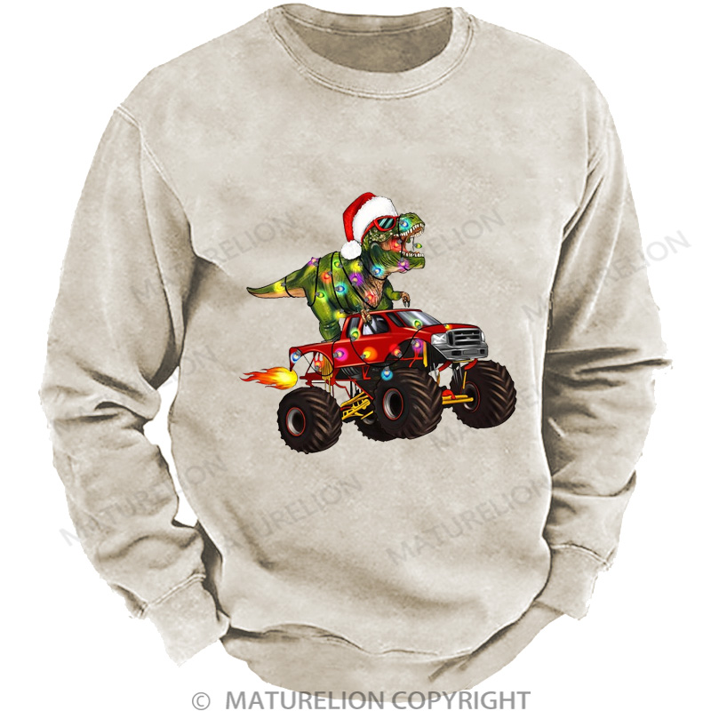 Maturelion Christmas Sweatshirt Toddler DTG Washed Sweatshirt