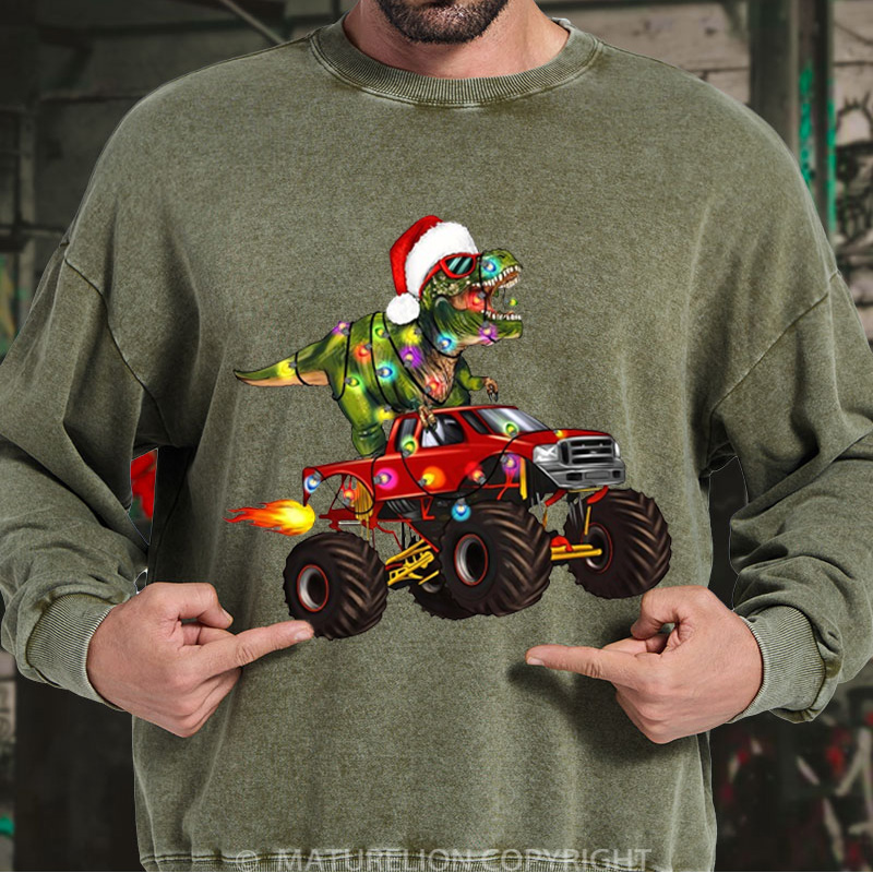 Maturelion Christmas Sweatshirt Toddler DTG Washed Sweatshirt