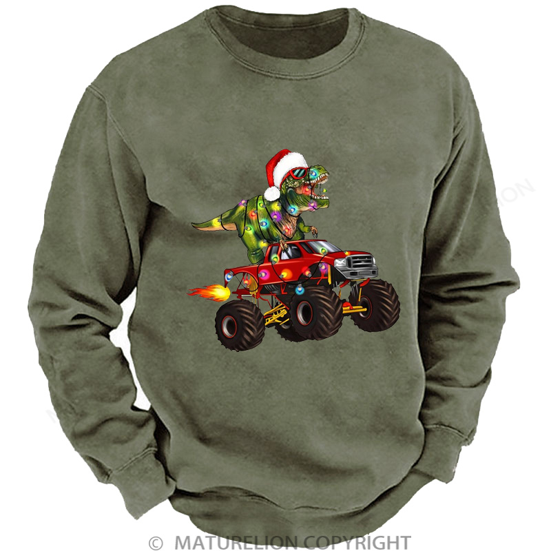 Maturelion Christmas Sweatshirt Toddler DTG Washed Sweatshirt