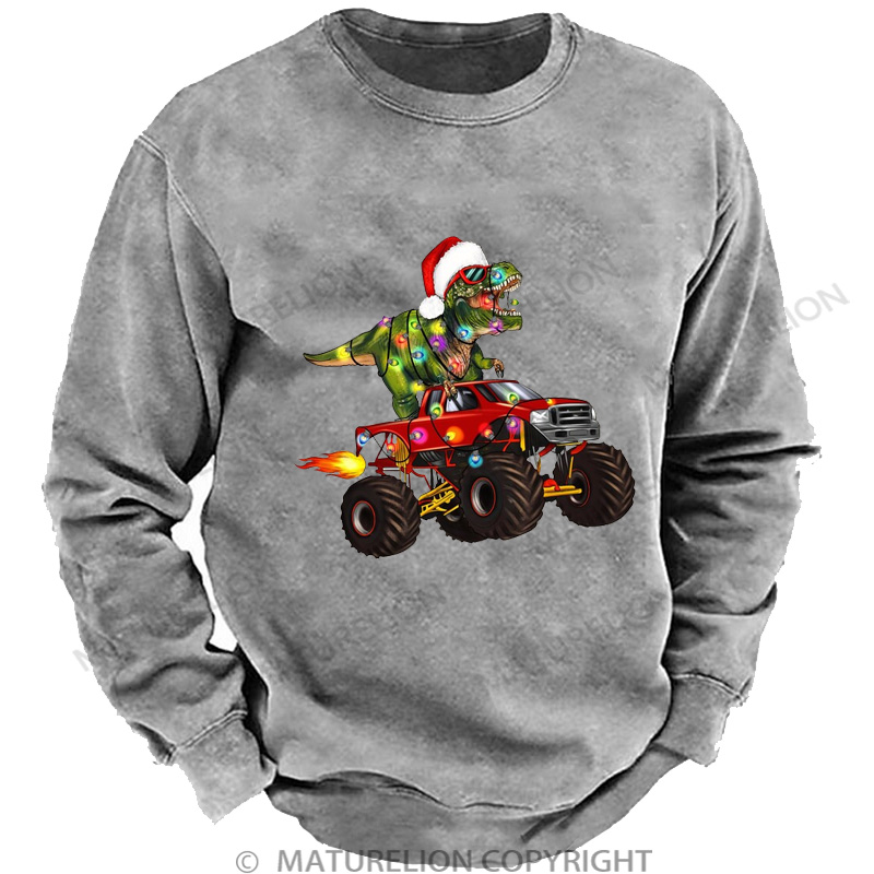 Maturelion Christmas Sweatshirt Toddler DTG Washed Sweatshirt