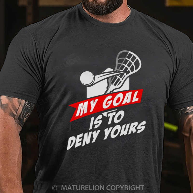 Maturelion Men's T-Shirt Lacrosse Cotton T-Shirt