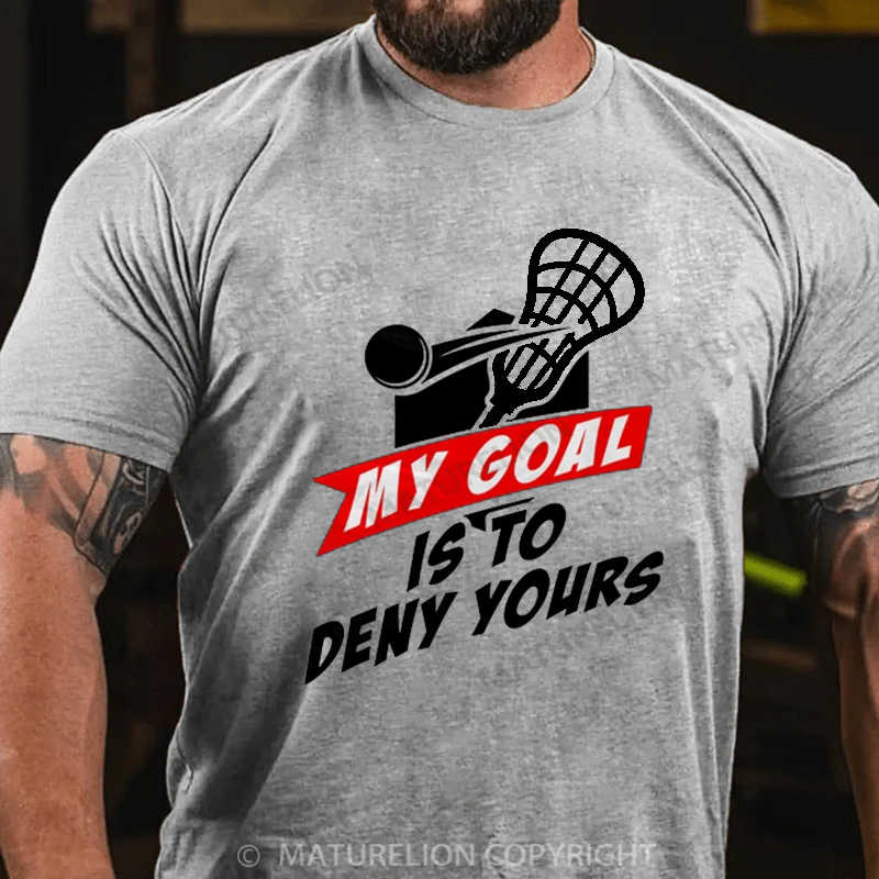 Maturelion Men's T-Shirt Lacrosse Cotton T-Shirt