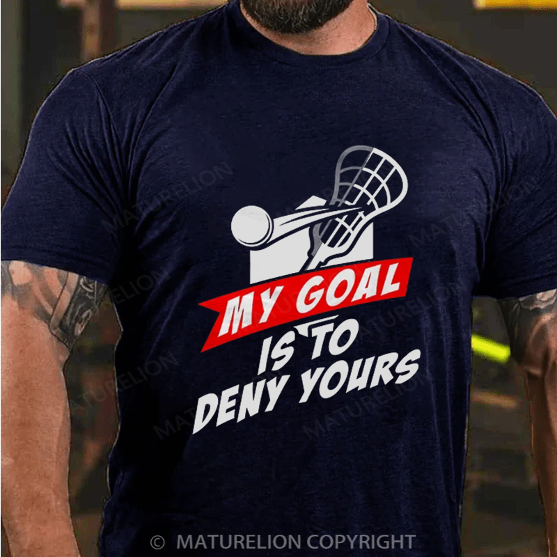 Maturelion Men's T-Shirt Lacrosse Cotton T-Shirt