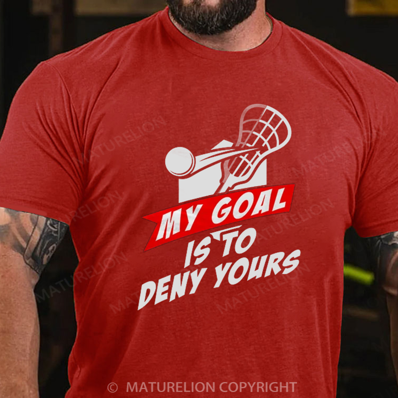 Maturelion Men's T-Shirt Lacrosse Cotton T-Shirt