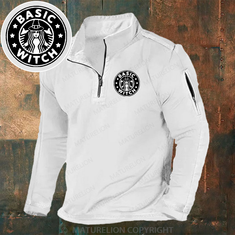 Maturelion Men's Henley Shirt Basic Witch Henley Shirt