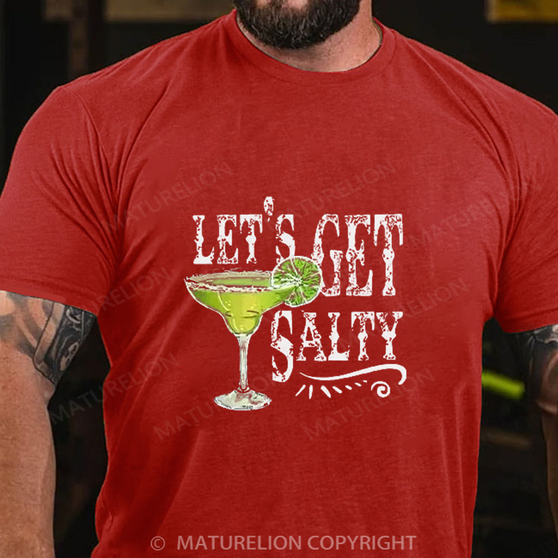 Maturelion Men's T-Shirt Let's Get Salty Cotton T-Shirt
