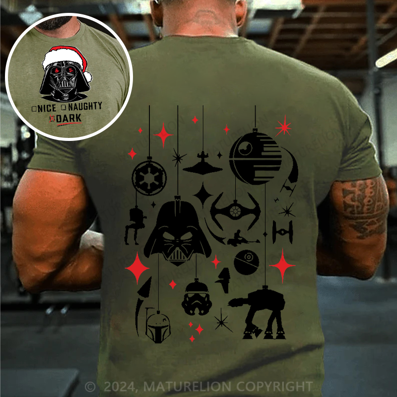 Maturelion Men's T-shirt NICE NAUGHTY DARK Cotton T-shirt