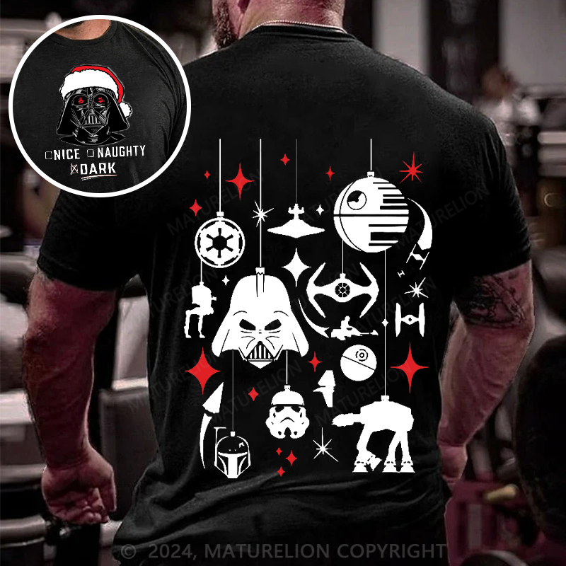 Maturelion Men's T-shirt NICE NAUGHTY DARK Cotton T-shirt