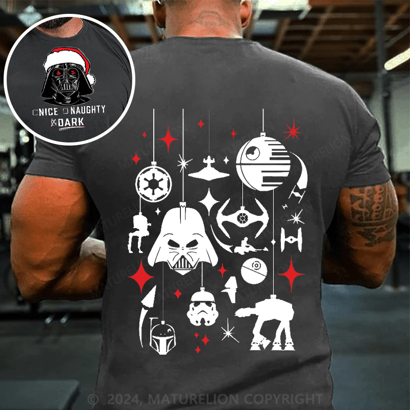 Maturelion Men's T-shirt NICE NAUGHTY DARK Cotton T-shirt