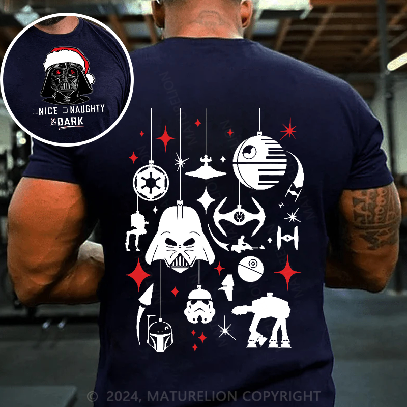 Maturelion Men's T-shirt NICE NAUGHTY DARK Cotton T-shirt