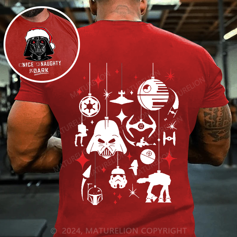 Maturelion Men's T-shirt NICE NAUGHTY DARK Cotton T-shirt