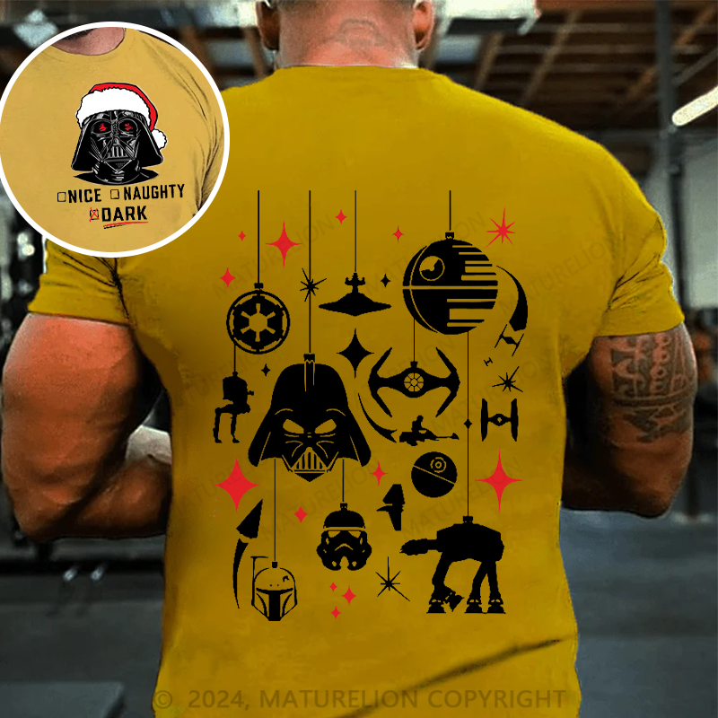 Maturelion Men's T-shirt NICE NAUGHTY DARK Cotton T-shirt