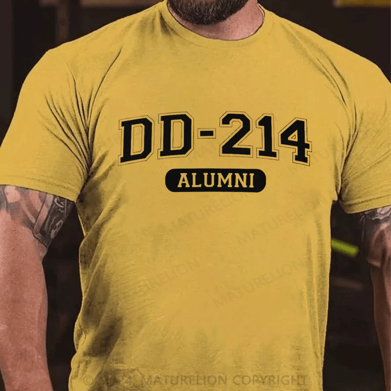 Maturelion DD-214 Alumni Veteran Humor T-Shirt (Free Customization)