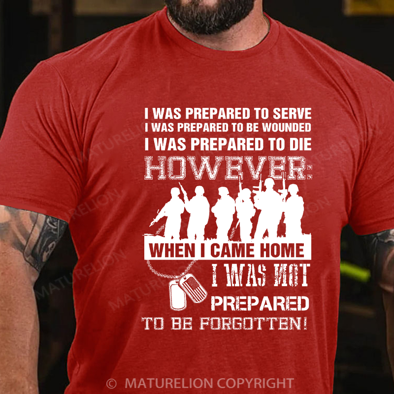 Maturelion Men's T-shirt When I get home Cotton T-shirt