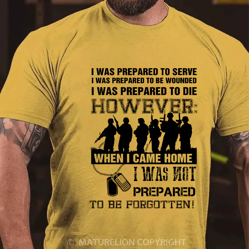 Maturelion Men's T-shirt When I get home Cotton T-shirt