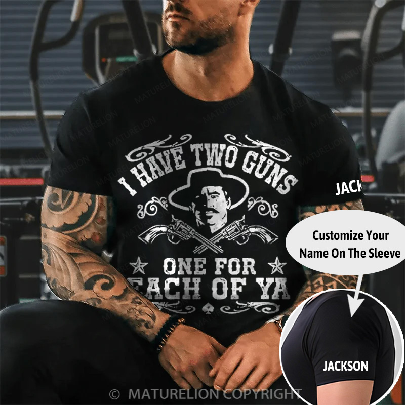 Maturelion Men's T-shirt Doc Holliday One for Each of Ya Cotton T-shirt