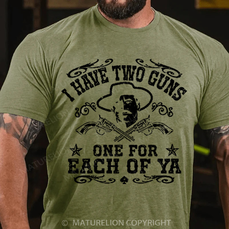 Maturelion Men's T-shirt Doc Holliday One for Each of Ya Cotton T-shirt