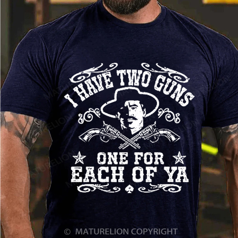 Maturelion Men's T-shirt Doc Holliday One for Each of Ya Cotton T-shirt