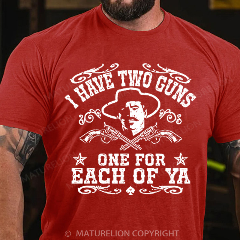 Maturelion Men's T-shirt Doc Holliday One for Each of Ya Cotton T-shirt