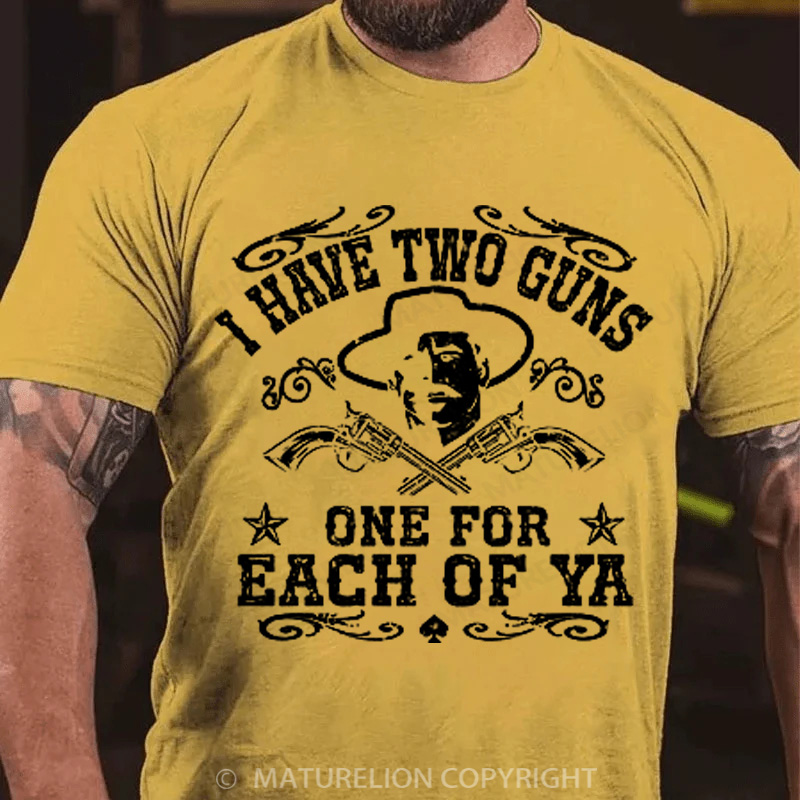 Maturelion Men's T-shirt Doc Holliday One for Each of Ya Cotton T-shirt