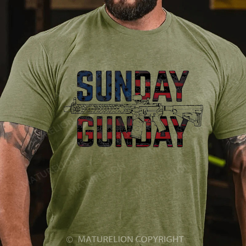 Maturelion Men's T-Shirt Gunday Cotton T-Shirt