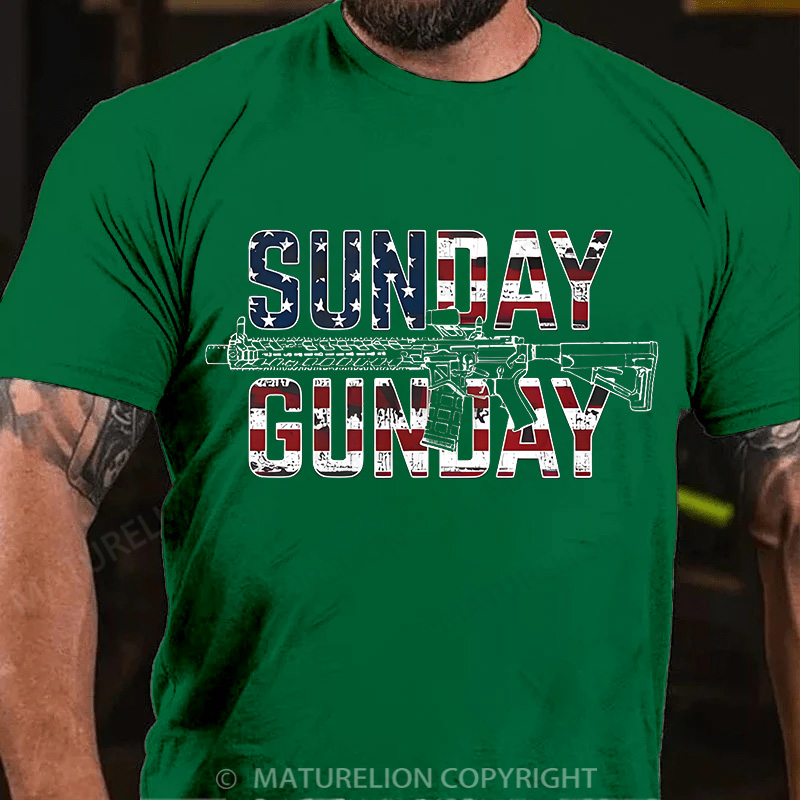 Maturelion Men's T-Shirt Gunday Cotton T-Shirt