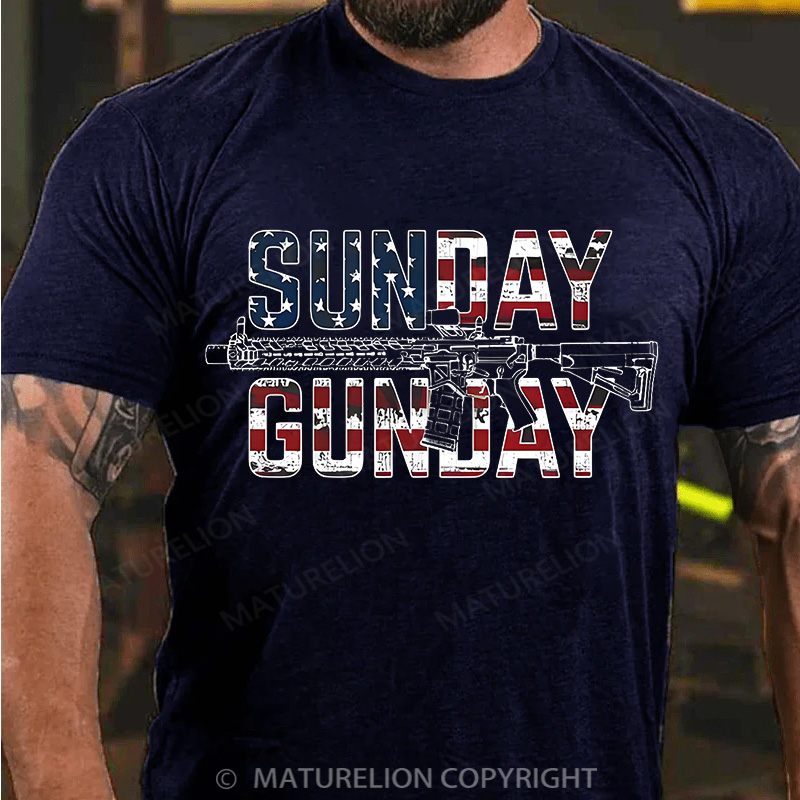 Maturelion Men's T-Shirt Gunday Cotton T-Shirt