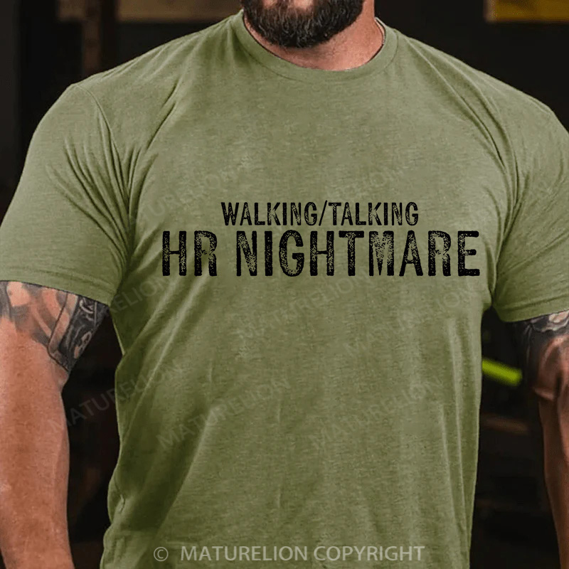 Maturelion Men's T-Shirt HR Nightmare Cotton T-Shirt