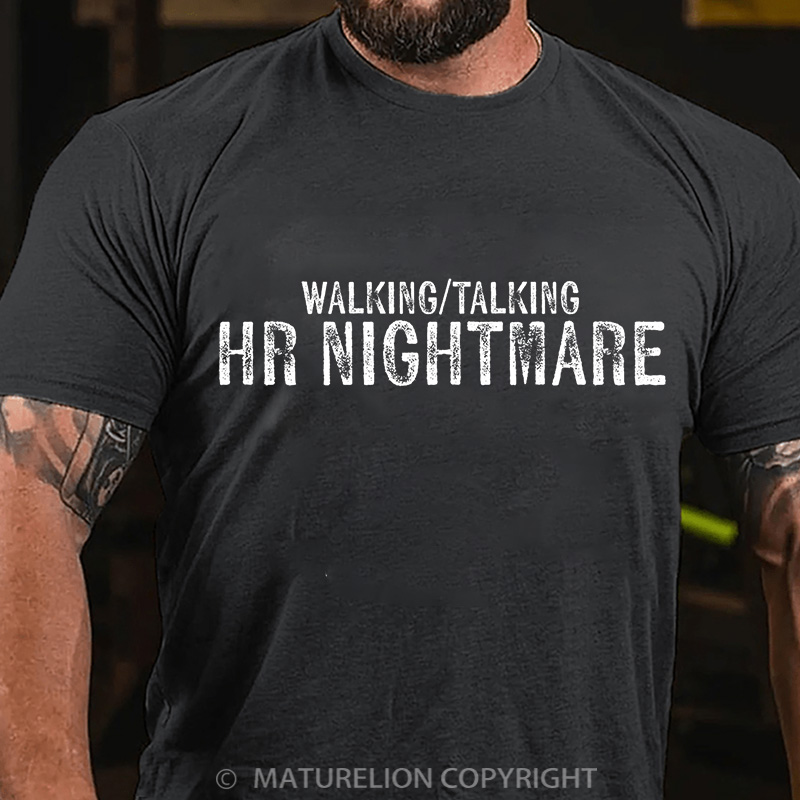 Maturelion Men's T-Shirt HR Nightmare Cotton T-Shirt
