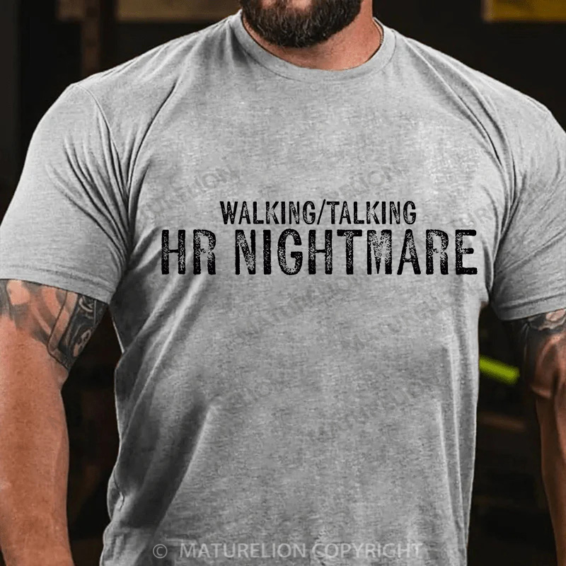 Maturelion Men's T-Shirt HR Nightmare Cotton T-Shirt