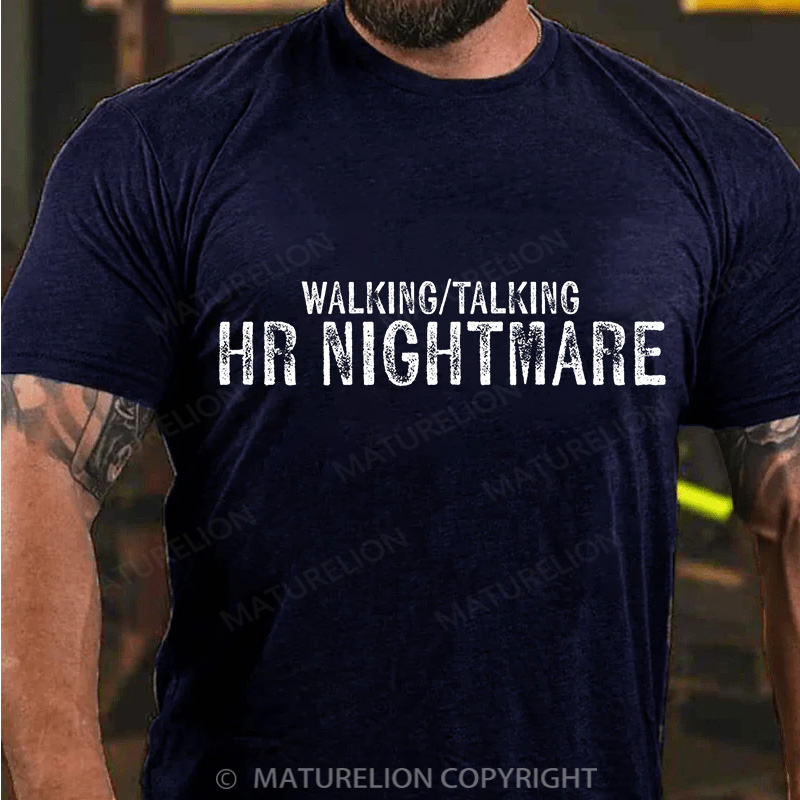 Maturelion Men's T-Shirt HR Nightmare Cotton T-Shirt