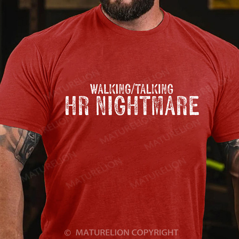 Maturelion Men's T-Shirt HR Nightmare Cotton T-Shirt