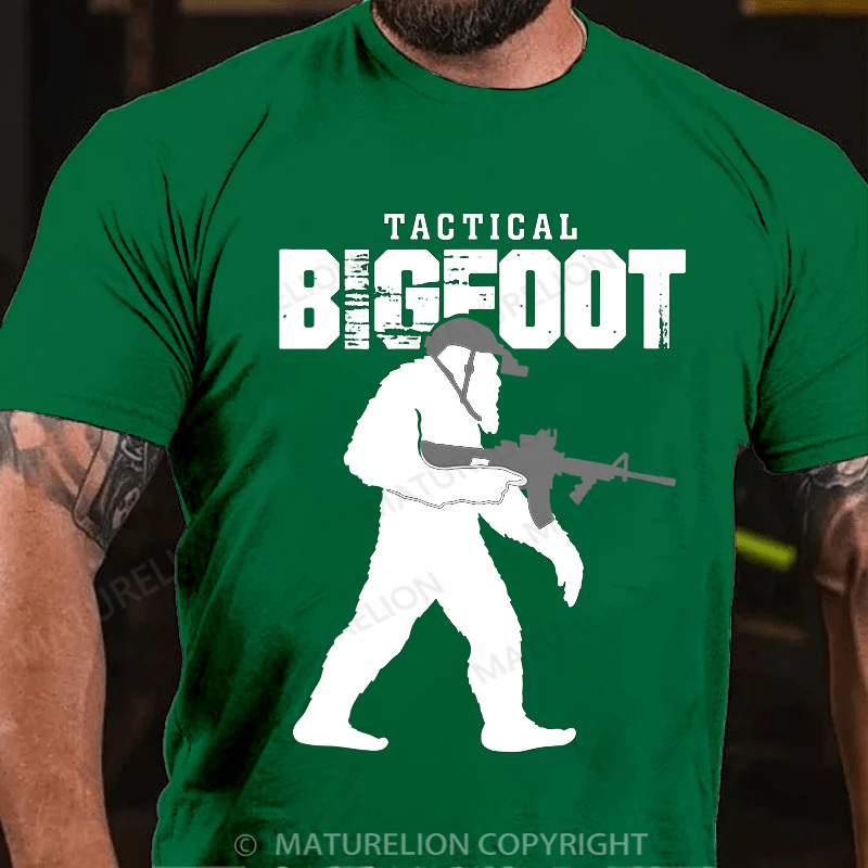 Maturelion Men's T-Shirt Tactical Bigfoot Cotton T-Shirt
