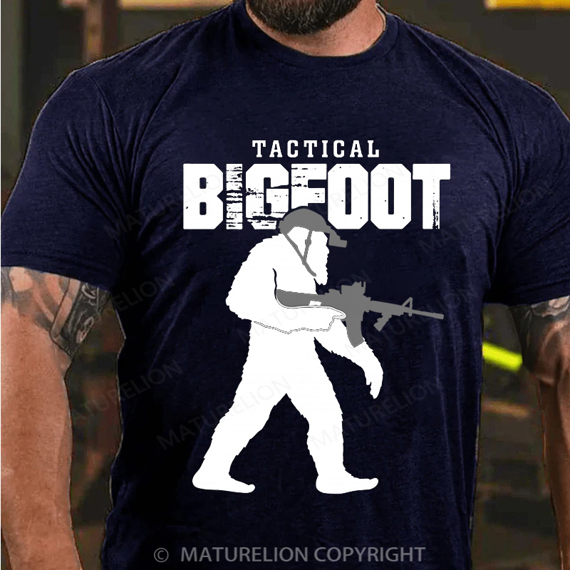 Maturelion Men's T-Shirt Tactical Bigfoot Cotton T-Shirt
