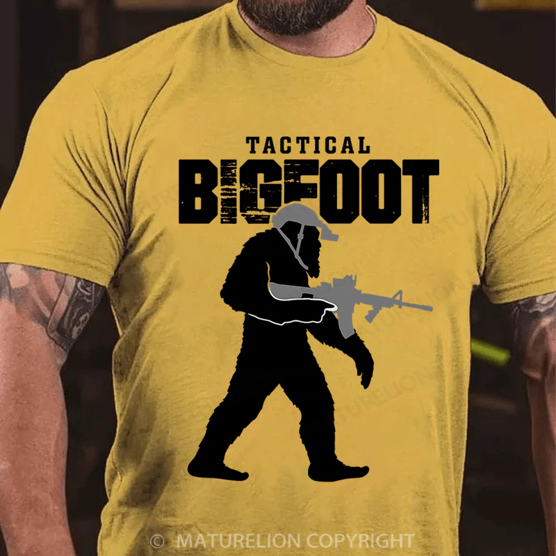 Maturelion Men's T-Shirt Tactical Bigfoot Cotton T-Shirt