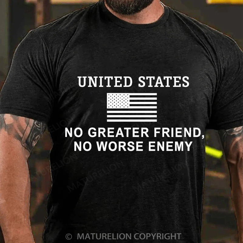 Maturelion Men's T-Shirt No Better Friend Cotton T-Shirt