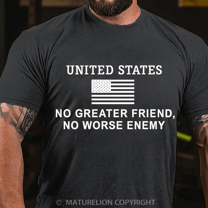Maturelion Men's T-Shirt No Better Friend Cotton T-Shirt