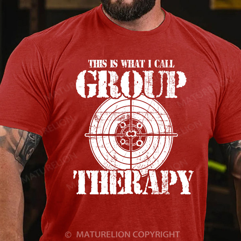 Maturelion Men's T-Shirt Group Therapy Cotton T-Shirt