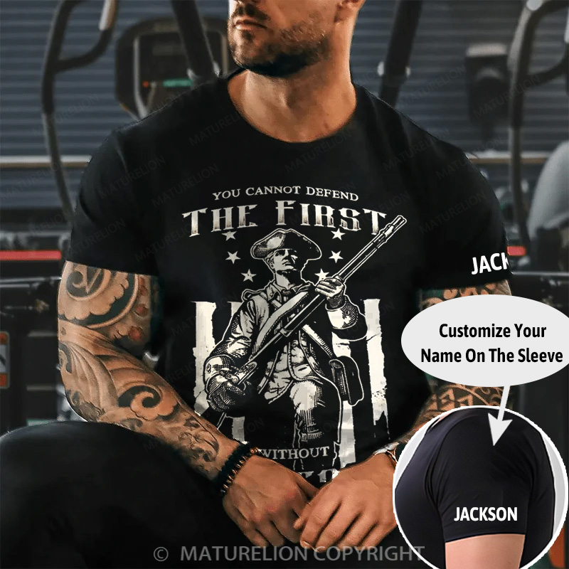 Maturelion Men's T-Shirt 2nd Amendment Cotton T-Shirt