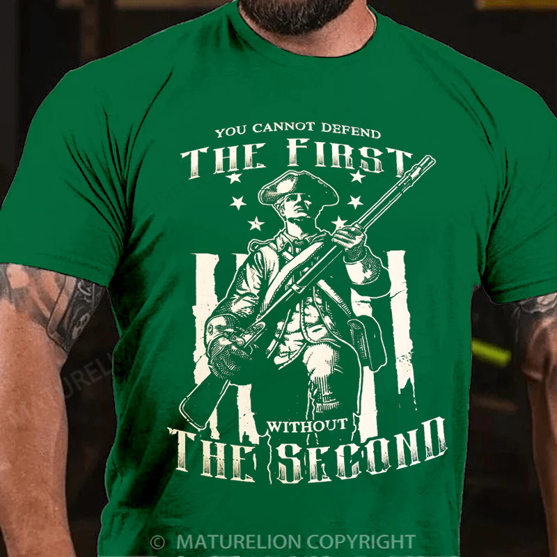 Maturelion Men's T-Shirt 2nd Amendment Cotton T-Shirt