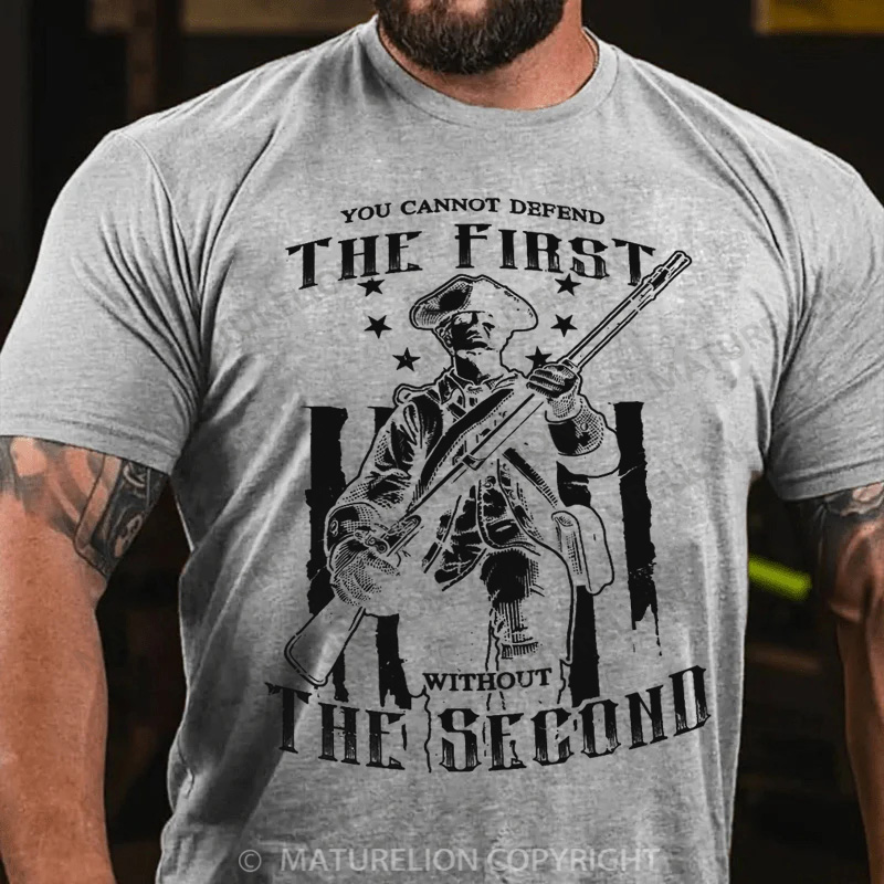 Maturelion Men's T-Shirt 2nd Amendment Cotton T-Shirt