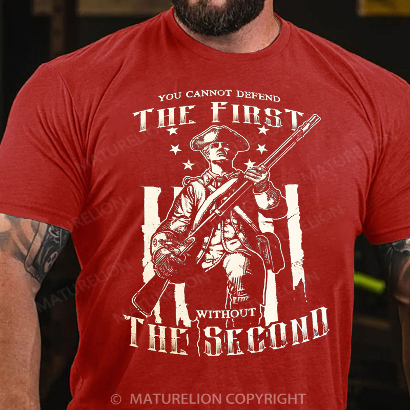 Maturelion Men's T-Shirt 2nd Amendment Cotton T-Shirt