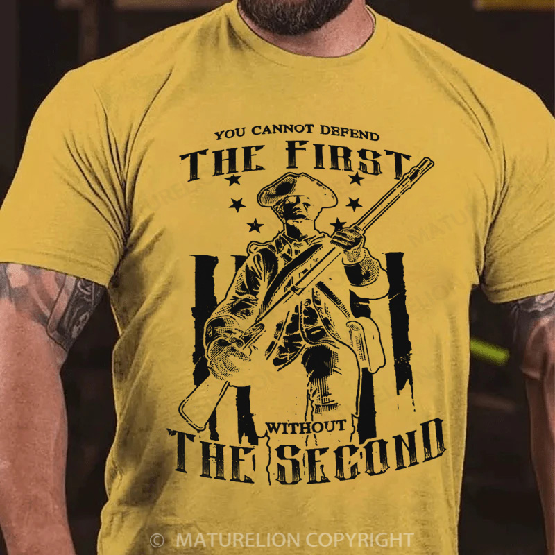 Maturelion Men's T-Shirt 2nd Amendment Cotton T-Shirt