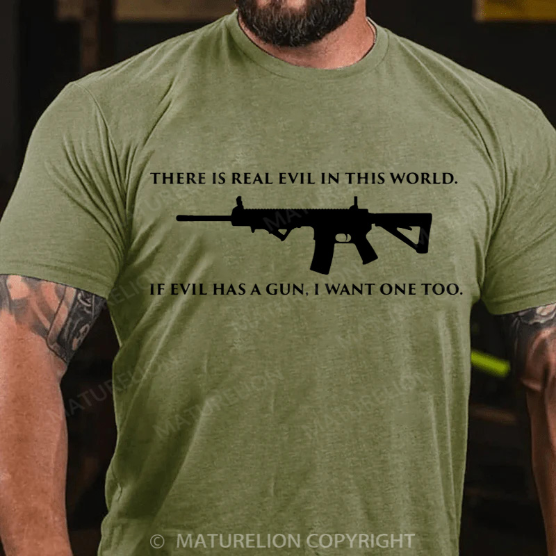 Maturelion Men's T-Shirt Second Amendment Cotton T-Shirt